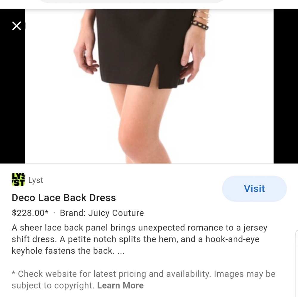 💙 Juicy Couture black deco lace dress - Picture 4 of 13